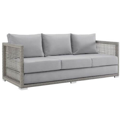 Gray outdoor sofa