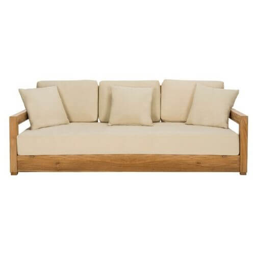 Tan outdoor sofa