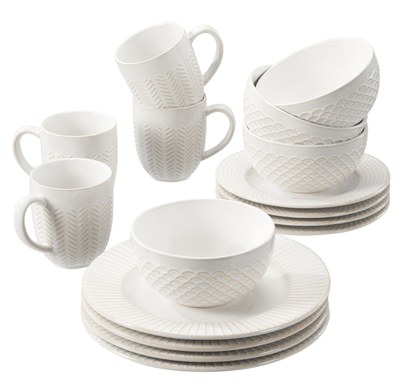 16 piece modern dinner set