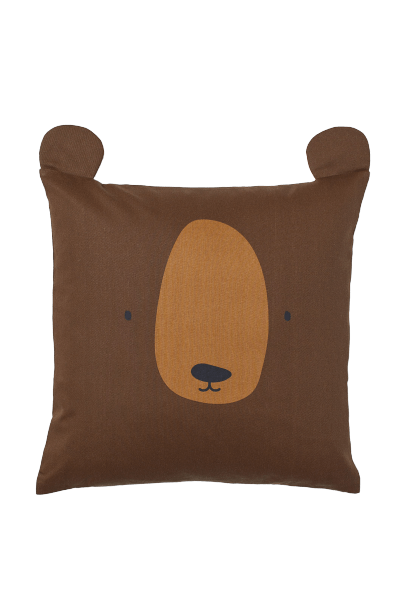 Bear Cotton Twill Cushion Cover