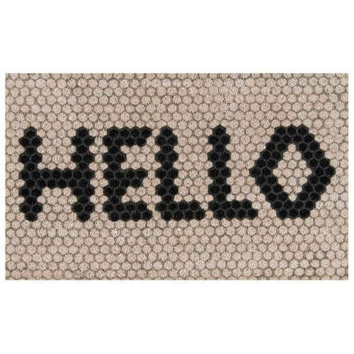 Hello door mat