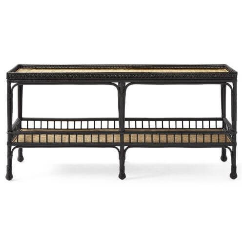 black and tan entry table home deals