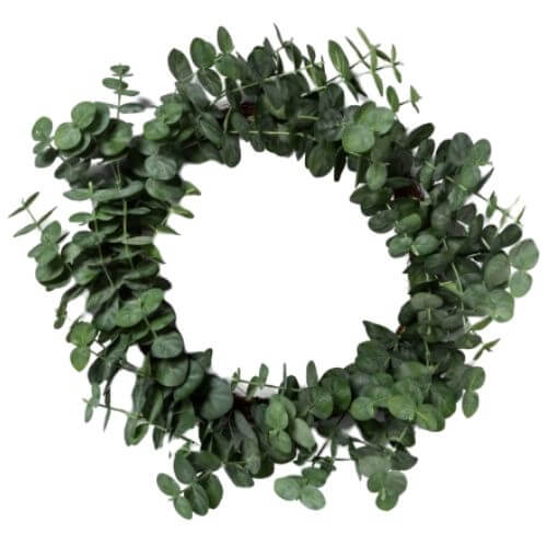 Faux green wreath