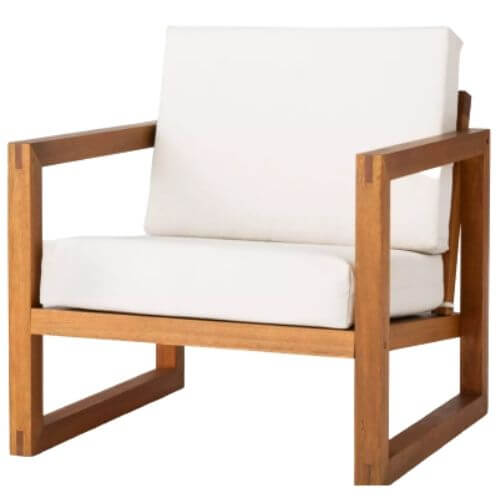 Wood frame outdoor chairs