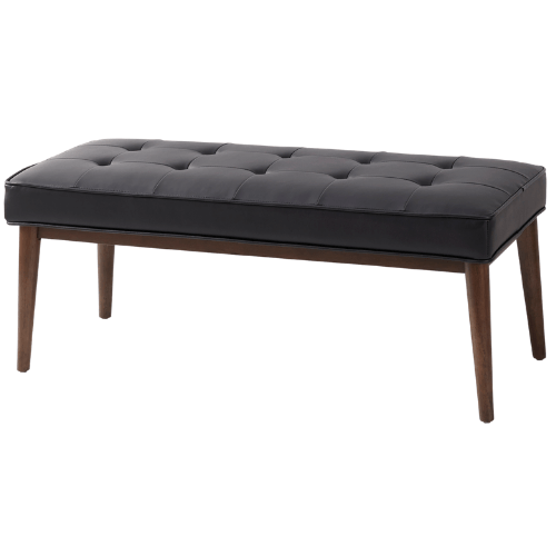 Classic Black Mid-Century Bench