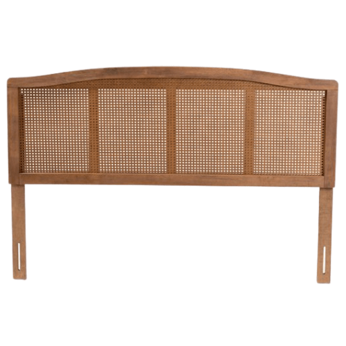 Mid-century modern headboard with Ash Brown finish