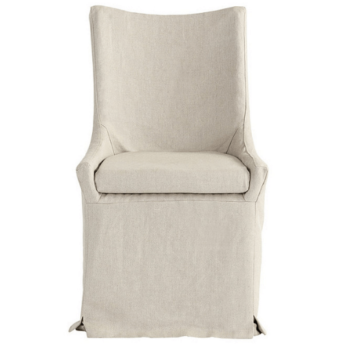 Beige Slip Cover For Dining Chair