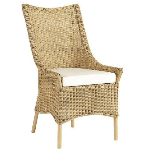 Brown Handwoven Dining Chair