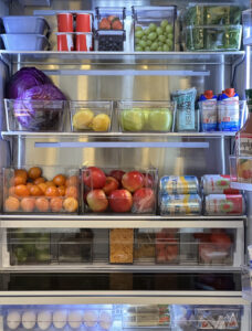 organized fridge